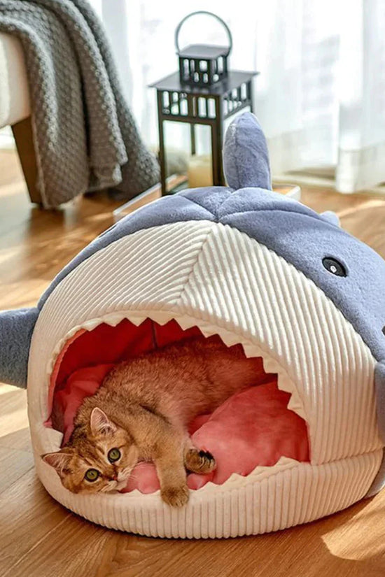 Luxury Plush Shark Pet Bed
