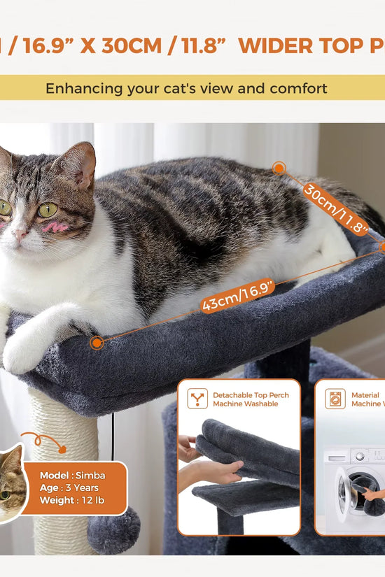 Cat Tree for Large Cats Cat Tower for Indoor 