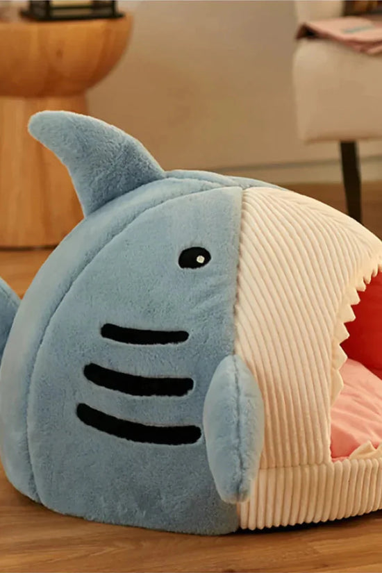 Luxury Plush Shark Pet Bed